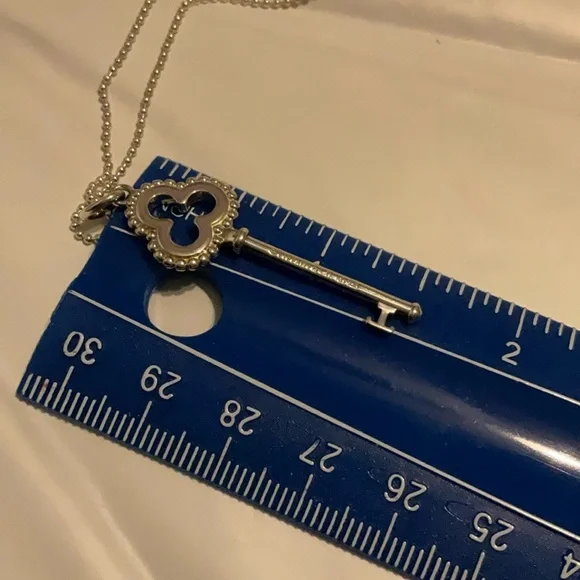 Tiffany & co key pendant necklace
